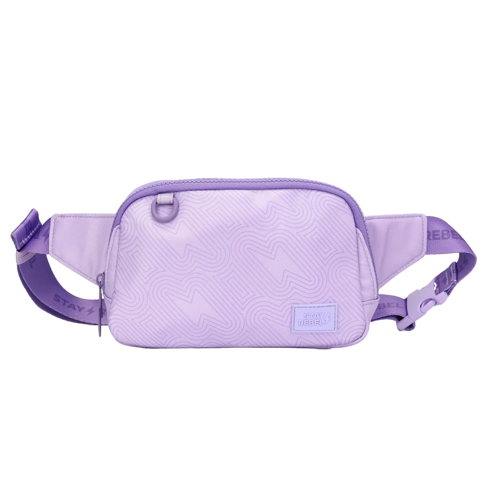 Stay Rebel Belt Bag Lavender Champion Bolt Print