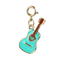 Colorful jewelry charm - blue guitar