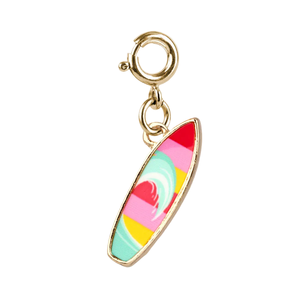 Colorful jewelry charm - surfboard