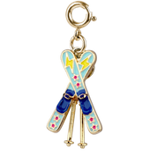 Colorful jewelry charm - skis