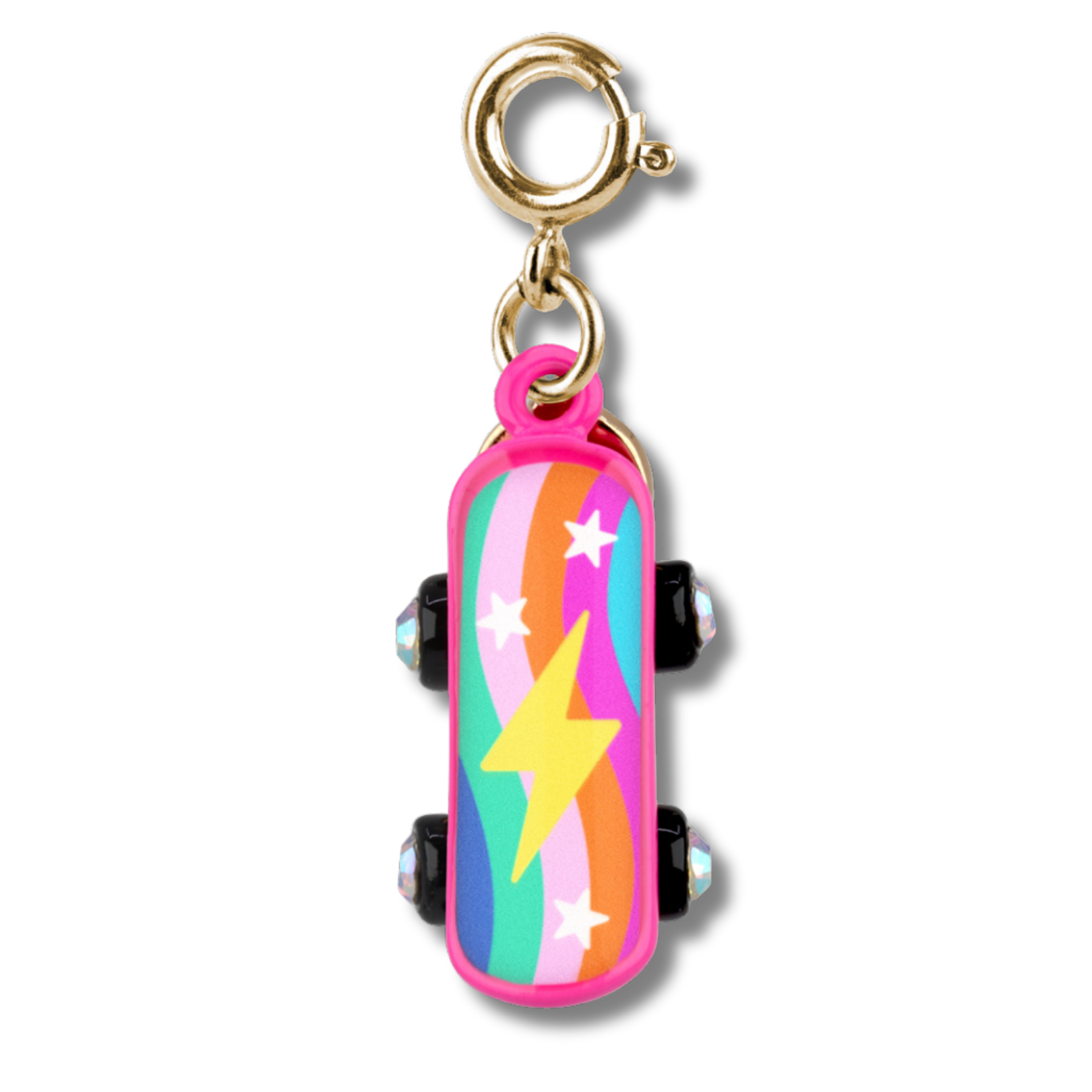 Colorful jewelry charm - skateboard