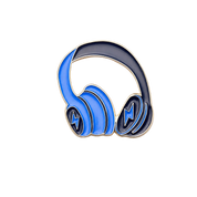 Colorful Stay Rebel Pins - headphones