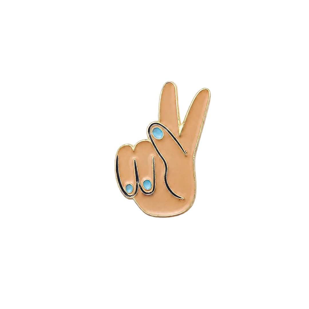 Colorful Stay Rebel Pins - peace sign