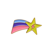 Colorful Stay Rebel Pins - shooting star