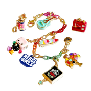 Colorful jewelry charms